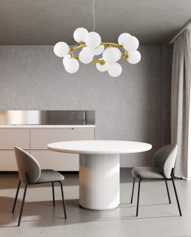 NOWOCZESNA LAMPA WISZĄCA MOSIĘŻNA MARSIADA W15