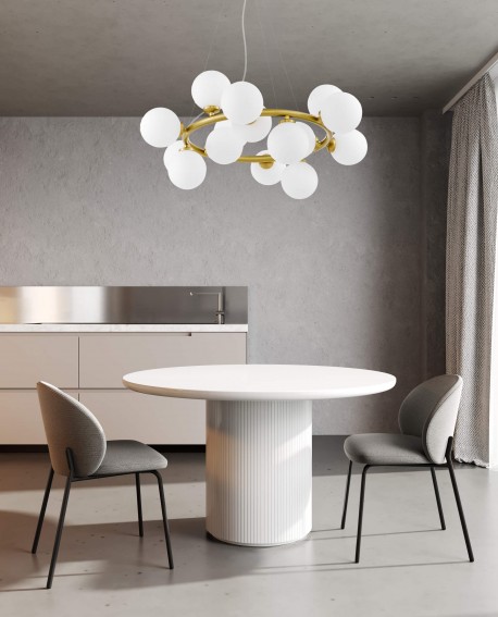 NOWOCZESNA LAMPA WISZĄCA MOSIĘŻNA MARSIADA W15