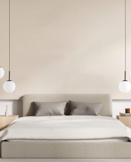 NOWOCZESNA LAMPA WISZĄCA CZARNA FREDICA D15