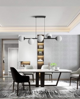 NOWOCZESNA LAMPA WISZĄCA CZARNA FINO W6