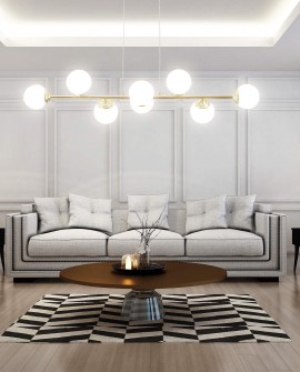 NOWOCZESNA LAMPA WISZĄCA KLASYCZNE ZŁOTO FINO W8