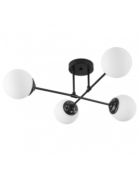 NOWOCZESNA LAMPA SUFITOWA WISZĄCA CZARNA FINO W4