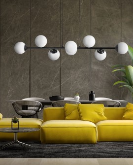 NOWOCZESNA LAMPA WISZĄCA CZARNA FINO W8