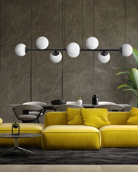 NOWOCZESNA LAMPA WISZĄCA CZARNA FINO W8