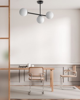 NOWOCZESNA LAMPA SUFITOWA WISZĄCA CZARNA LEDO W3 LONG