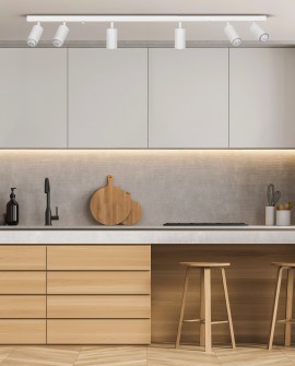 SPOT NOWOCZESNA LAMPA SUFITOWA BIAŁA NEO W6