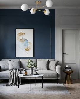 NOWOCZESNA LAMPA SUFITOWA WISZĄCA SZCZOTKOWANE ZŁOTO FINO W4