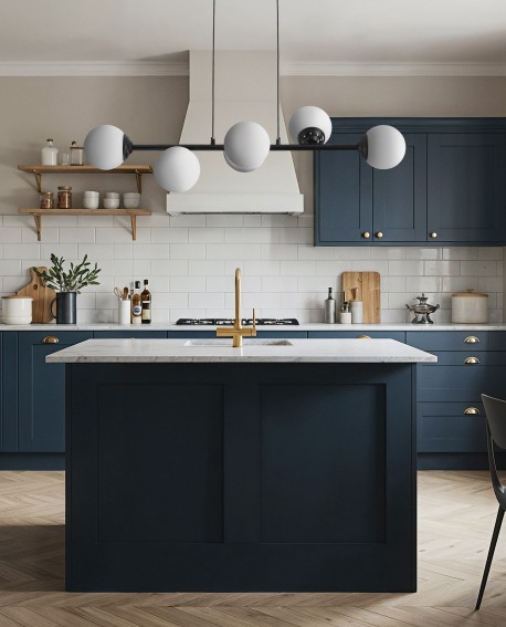 NOWOCZESNA LAMPA WISZĄCA CZARNA FINO W6