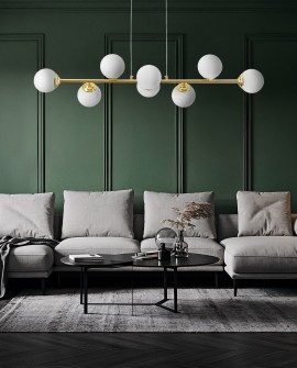 NOWOCZESNA LAMPA WISZĄCA KLASYCZNE ZŁOTO FINO W8