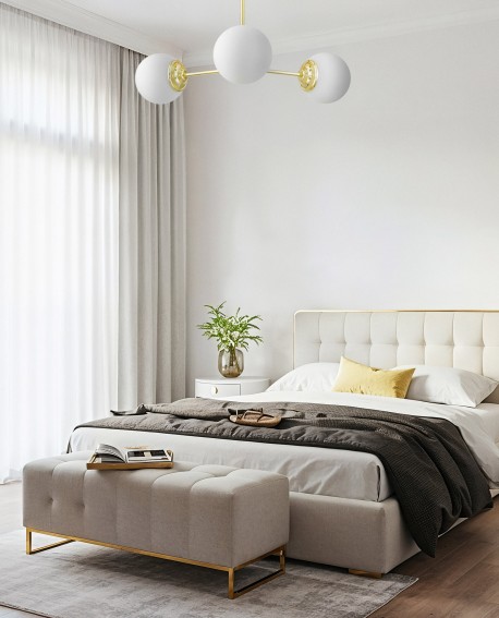 NOWOCZESNA LAMPA WISZĄCA KLASYCZNE ZŁOTO FINO RING W3
