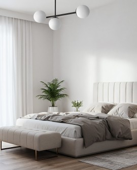 NOWOCZESNA LAMPA SUFITOWA WISZĄCA CZARNA LEDO W3 LONG