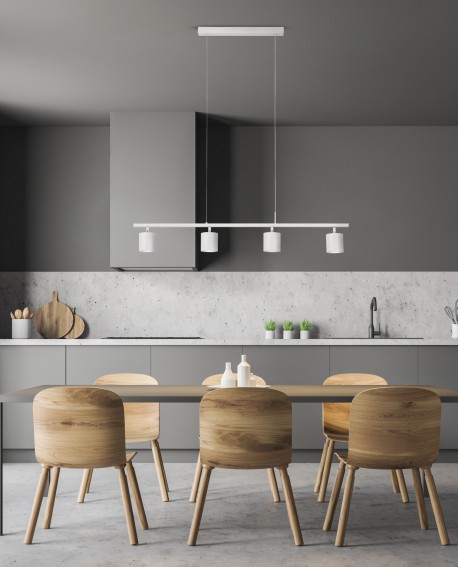 NOWOCZESNA LAMPA WISZĄCA BIAŁA BOLT W4