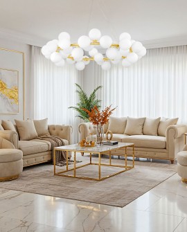 NOWOCZESNA LAMPA WISZĄCA KLASYCZNE ZŁOTO MARSIADA W40