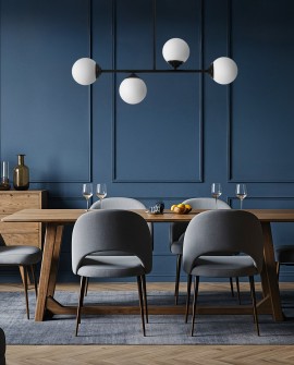 NOWOCZESNA LAMPA WISZĄCA CZARNA FINO W4