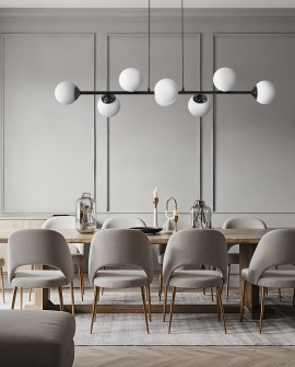 NOWOCZESNA LAMPA WISZĄCA CZARNA FINO W8