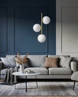 NOWOCZESNA LAMPA WISZĄCA KLASYCZNE ZŁOTA STELVIO W3