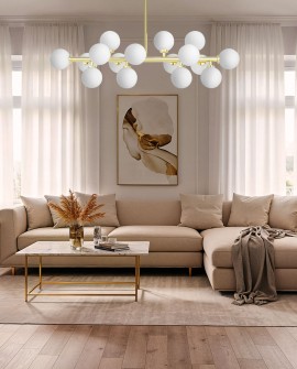 NOWOCZESNA LAMPA WISZĄCA KLASYCZNE ZŁOTO PETRICA W16