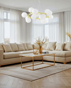 NOWOCZESNA LAMPA WISZĄCA KŁASYCZNE ZŁOTO MARSIADA W15