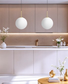 NOWOCZESNA LAMPA WISZĄCA KLASYCZNE ZŁOTO FREDICA D30