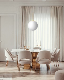 NOWOCZESNA LAMPA WISZĄCA KLASYCZNE ZŁOTO FREDICA D20