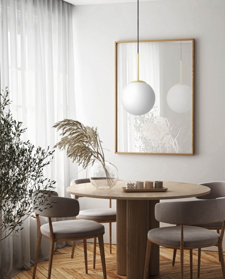 NOWOCZESNA LAMPA WISZĄCA KLASYCZNE ZŁOTO FREDICA D20