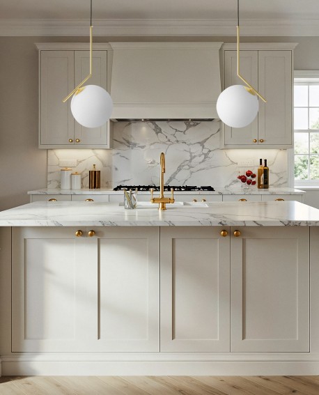 NOWOCZESNA LAMPA WISZĄCA KLASYCZNE ZŁOTO SORENTO D30