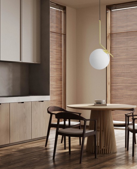 NOWOCZESNA LAMPA WISZĄCA KLASYCZNE ZŁOTO SORENTO D30