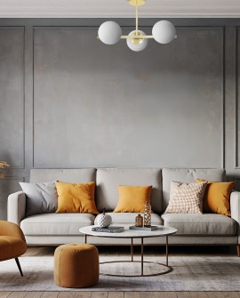 NOWOCZESNA LAMPA WISZĄCA KLASYCZNE ZŁOTO LEDO W3