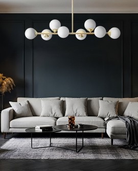 NOWOCZESNA LAMPA WISZĄCA KLASYCZNE ZŁOTO FINO W8