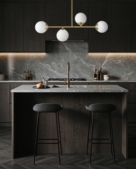 NOWOCZESNA LAMPA WISZĄCA SZCZOTKOWANE ZŁOTO FINO W4