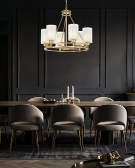 NOWOCZESNA LAMPA WISZĄCA ZŁOTA MARIETTA W6