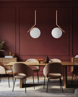 NOWOCZESNA LAMPA WISZĄCA ZŁOTA SORENTO D20