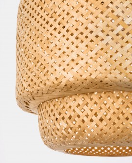 SUFITOWA LAMPA WISZĄCA BOHO PLECIONY ŻYRANDOL 40 CM