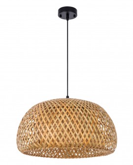 SUFITOWA LAMPA WISZĄCA BOHO PLECIONY ŻYRANDOL 40 CM