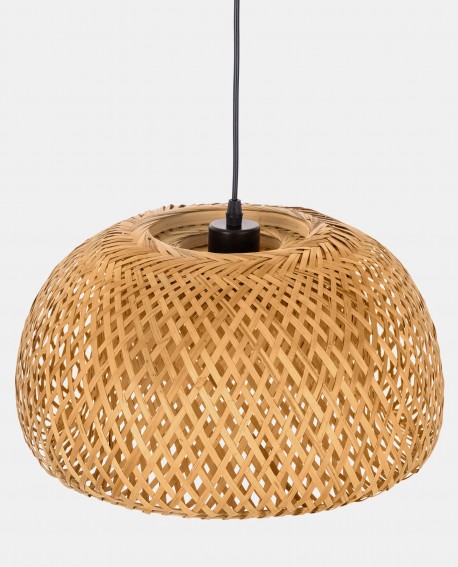 SUFITOWA LAMPA WISZĄCA BOHO PLECIONY ŻYRANDOL 40 CM