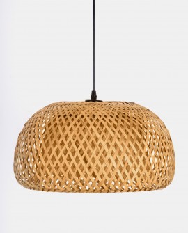 SUFITOWA LAMPA WISZĄCA BOHO PLECIONY ŻYRANDOL 40 CM