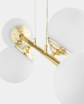 NOWOCZESNA LAMPA WISZĄCA KLASYCZNE ZŁOTO FINO W4