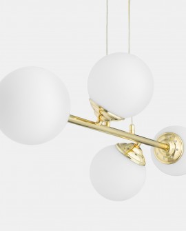 NOWOCZESNA LAMPA WISZĄCA KLASYCZNE ZŁOTO FINO W4