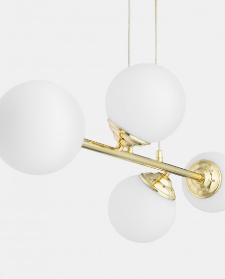 NOWOCZESNA LAMPA WISZĄCA KLASYCZNE ZŁOTO FINO W4