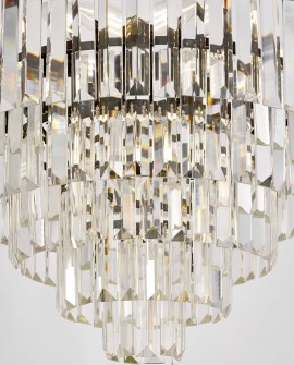 NOWOCZESNY ŻYRANDOL KRYSZTAŁOWY CZARNY CAPRIA D50