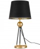 LAMPA NOCNA CZARNO-ZŁOTA BELFORTE