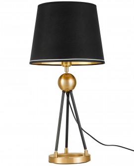 LAMPA NOCNA CZARNO-ZŁOTA BELFORTE