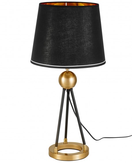 LAMPA NOCNA CZARNO-ZŁOTA BELFORTE