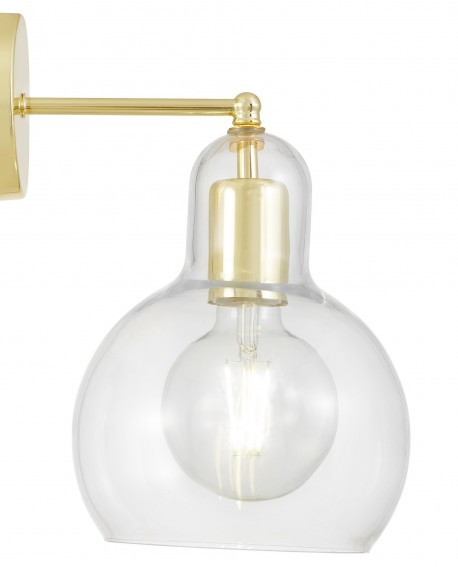 LAMPA ŚCIENNA KINKIET NOWOCZESNY KLASYCZNY ZŁOTY MORO 1A