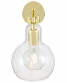 LAMPA ŚCIENNA KINKIET NOWOCZESNY KLASYCZNY ZŁOTY MORO 1A