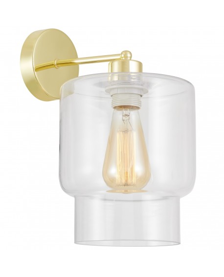 LAMPA ŚCIENNA KINKIET NOWOCZESNY KLASYCZNY ZŁOTY MORO 1C