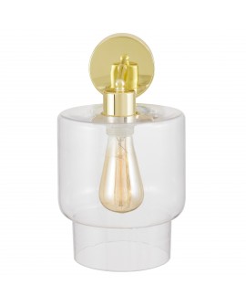 LAMPA ŚCIENNA KINKIET NOWOCZESNY KLASYCZNY ZŁOTY MORO 1C