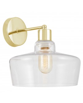 LAMPA ŚCIENNA KINKIET NOWOCZESNY KLASYCZNY ZŁOTY MORO 1D