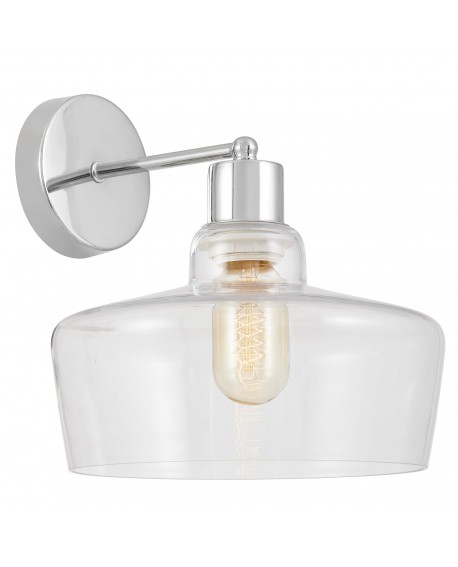 LAMPA ŚCIENNA KINKIET NOWOCZESNY CHROMOWANY MORO 1D