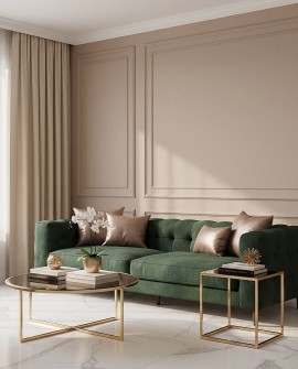 elegancka lampa podłogowa złota z białymi i bursztynowymi kulami idealna do salonu i strefy wypoczynku LuminaDeco GALAKSIDA